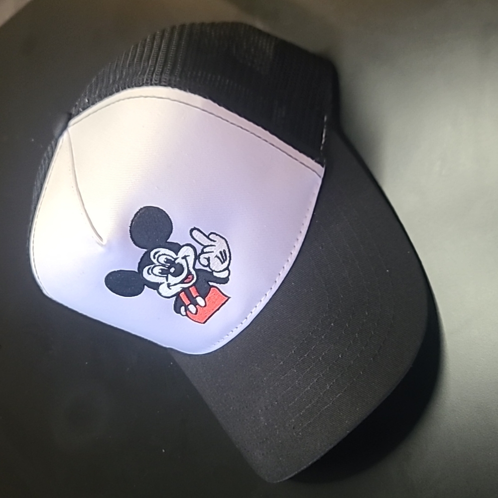 Mickey Mouse Middle Finger Trucker Hat